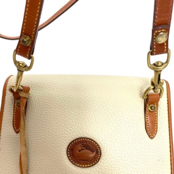 DOONEY & Bourke Vintage Leather Mini Crossbody Bag in Vanilla Cream White - Picture 11 of 13
